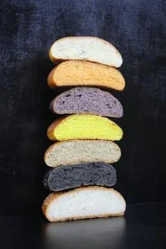 Bread for sandwich isolated Stock Photos