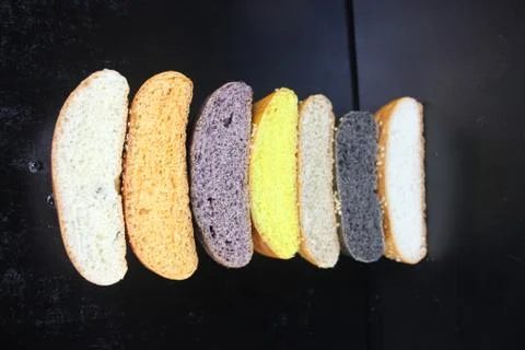 Bread for sandwich isolated Stock Photos