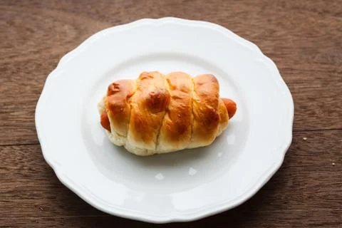 Bread sausage Stock Photos