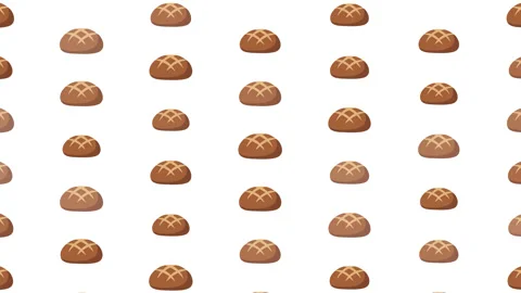 Bread Seamless Pattern for Bakery Marketing and Food Industry Stock Footage 339431893