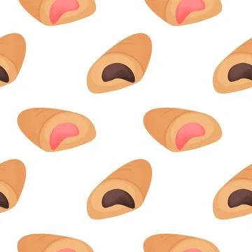 Bread seamless pattern 스톡 일러스트