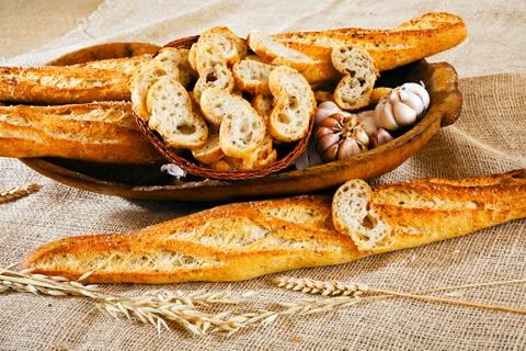 Bread with seeds Stock Photos