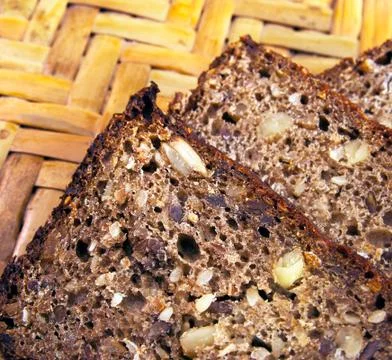 Bread with seeds Stock Photos