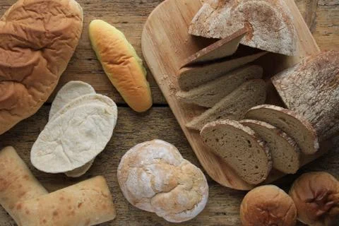 Bread selection Stock Photos