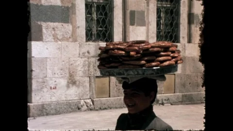 Bread Seller Boy Video stock 278040068