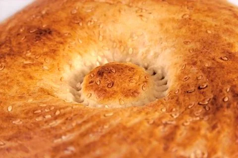 Bread with sesame seeds Stock Photos