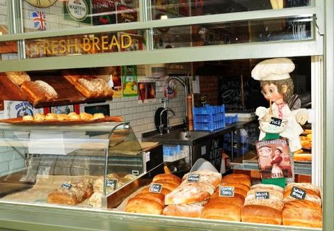 Bread shop bakery Foto stock