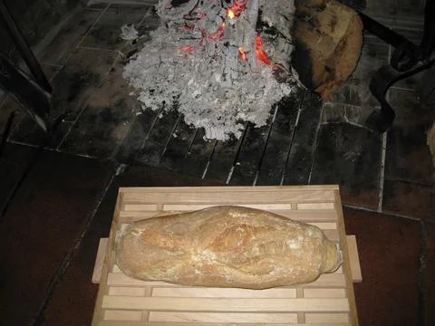 Bread shot at home Stock Photos