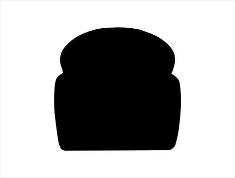 Bread silhouette vector art Stock Illustration