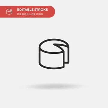 Bread Simple vector icon. Illustration symbol design template for web mobile  스톡 일러스트