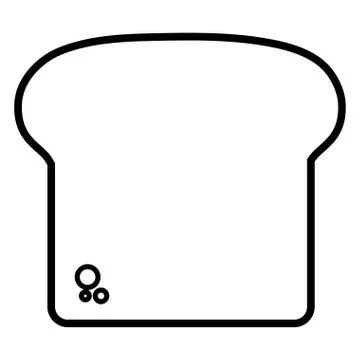 Bread slice design イラスト素材