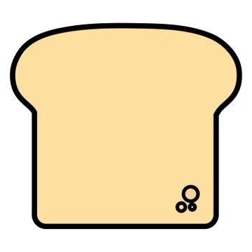 Bread slice design イラスト素材