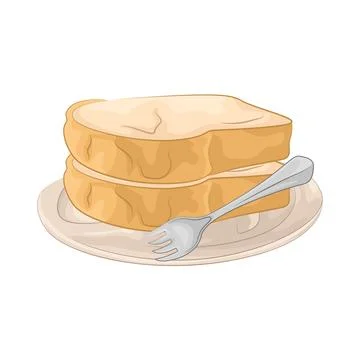 Bread Slice Illustration Stock Illustration