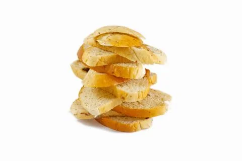 Bread slice isolated Stock Photos