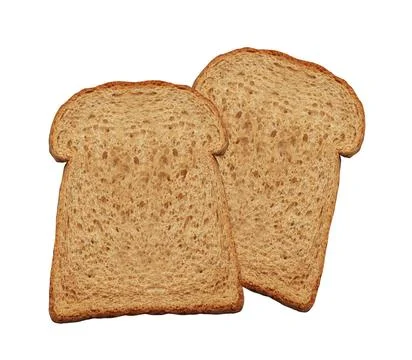 Bread slice isolated Stock Photos