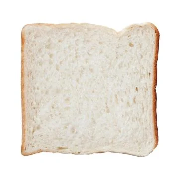 Bread slice isolated on white Stock Photos