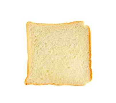Bread slice isolated on white Stock Photos