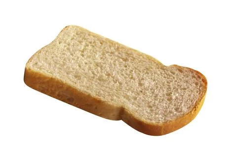 Bread slice isolated on white Stock Photos