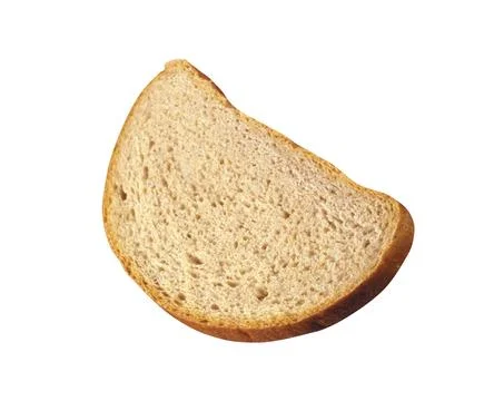Bread slice isolated on white Stock Photos