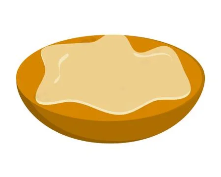 Bread slice with spread icon Illustrazione stock