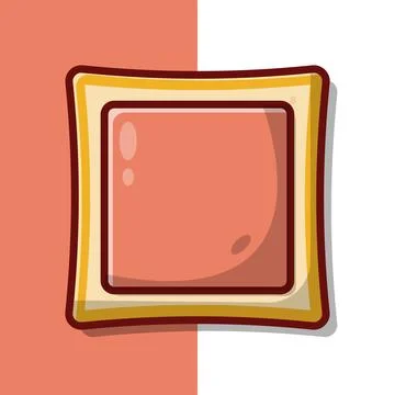 Bread with Sliced Ham Vector Icon Illustration. Ham Bread Vector. Flat Cart.. Illustrazione stock