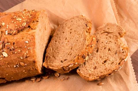 Bread slices Foto stock
