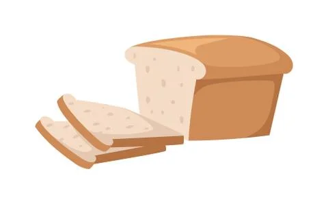 Bread slices vector illustration Illustrazione stock