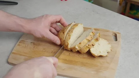 Bread slicing Stock Footage 271616833