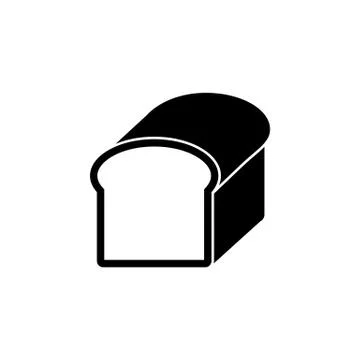 Bread solid icon, food drink elements 스톡 일러스트