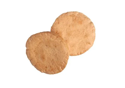 Bread stacked on a white background Stock Photos