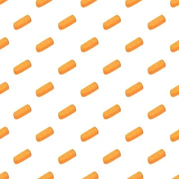 Bread stick snack repeating seamless pattern background 스톡 일러스트