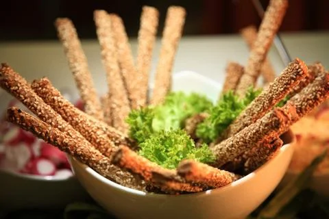 Bread sticks Stock Photos