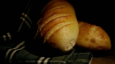 Bread in the studio Stock Footage 58251516