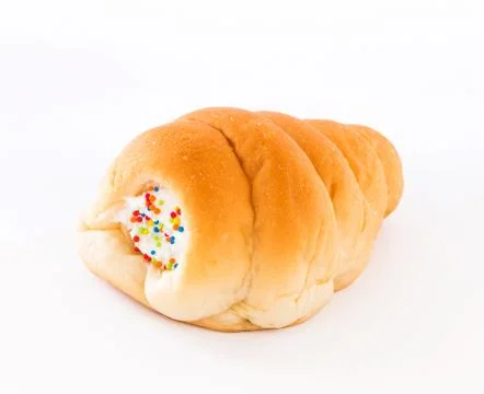 Bread stuffed with cream Stock Photos