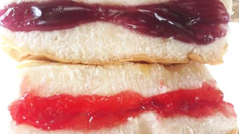 Bread stuffed with jam, Stock Photos