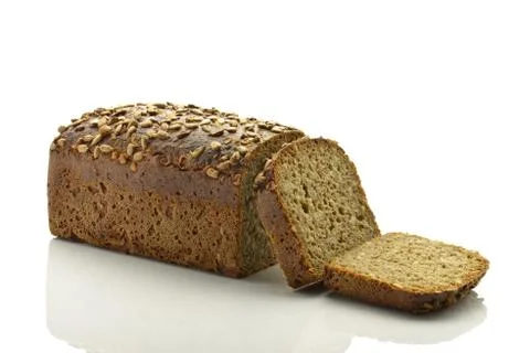 Bread with sunflower seeds Stock Photos