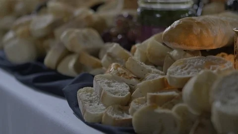 Bread Table Stock Footage 104058310