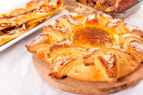 Bread on the table Stock Photos