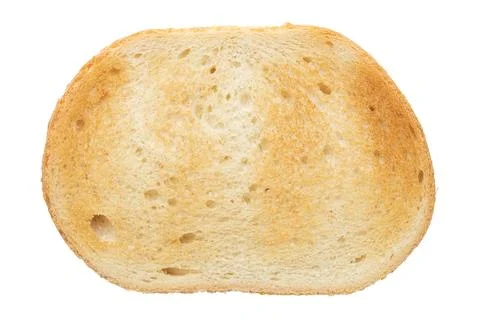 Bread. Toast cooked oven or toaster.  A piece of white bread. Stock Photos