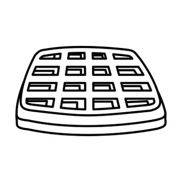 Bread toast isolated icon Stock Illustration