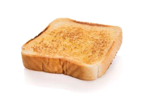 Bread toast slice with butter. Stock Photos