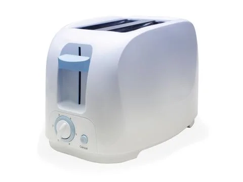 Bread toaster isolated on the white background Stock Photos
