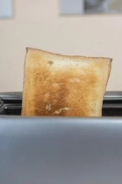Bread in the toaster. kitchenware Stock Photos