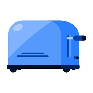 Bread Toaster on a white background Stock Illustration
