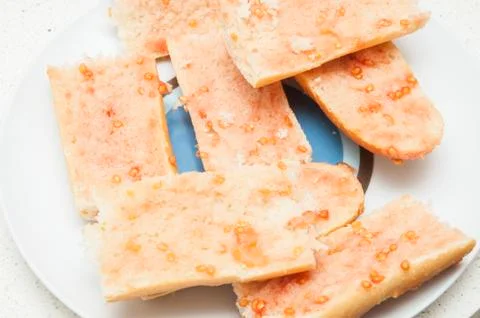 Bread with tomato 写真素材