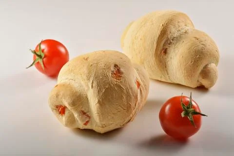 Bread with tomato Stock Photos