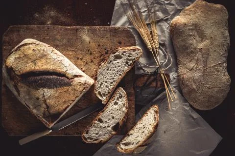 Bread Top View Fotos Stock