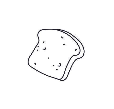 Bread tost Stock Illustration