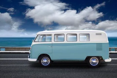 Bread van volkswagen form Stockfoto's