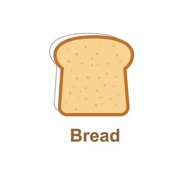 Bread vector. bread symbol. wallpaper. free space for text. Stock Illustration